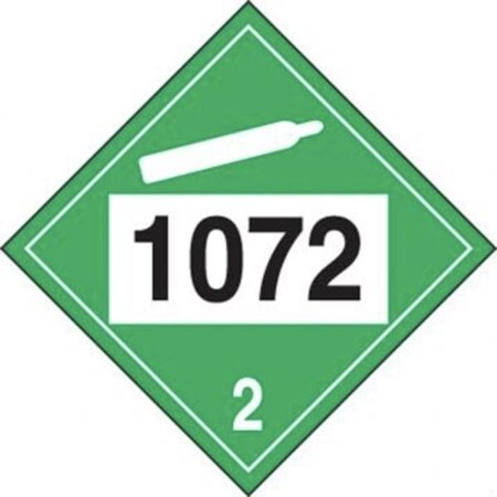 Accuform 4DIGIT DOT PLACARD HAZARD CLASS 2 MPL722VS50 MPL722VS50
